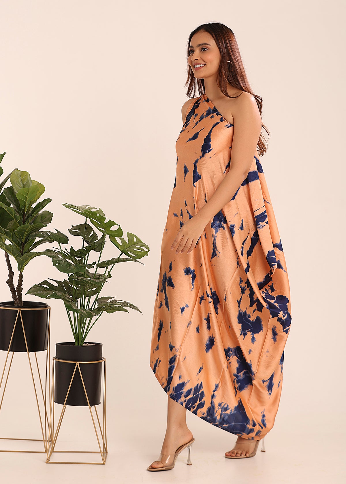 Tie & Dye Cowl Dress