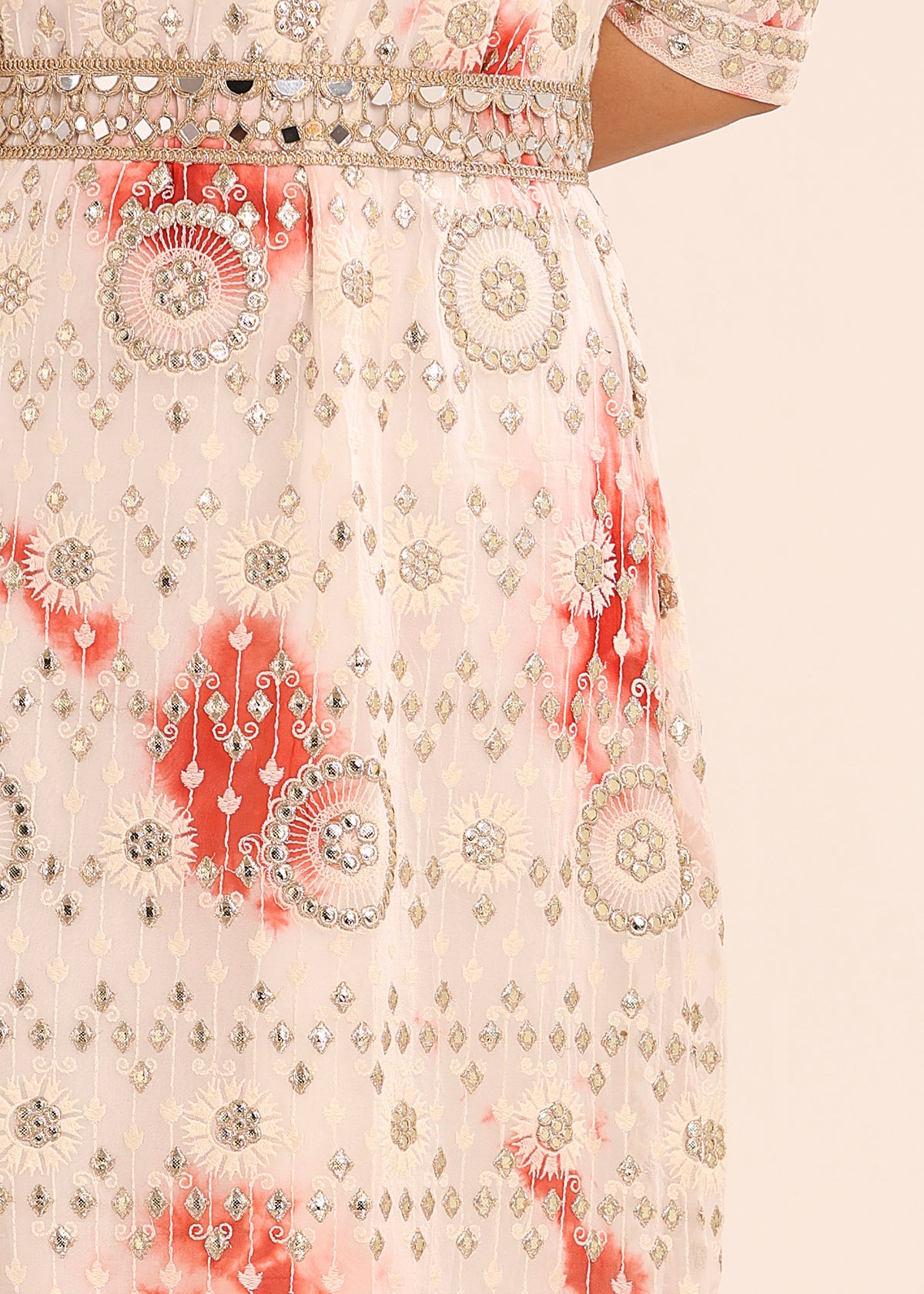 Tie & Dye Half Kaftan Dress