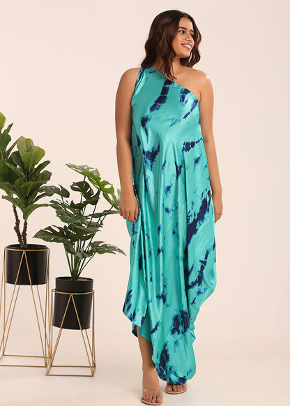 Tie and Dye Cowl Dress