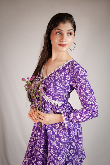 Short anarkali kurta set