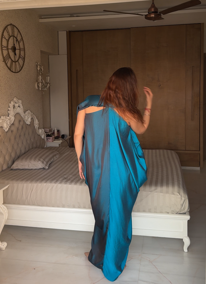 Dual tone knot kaftan